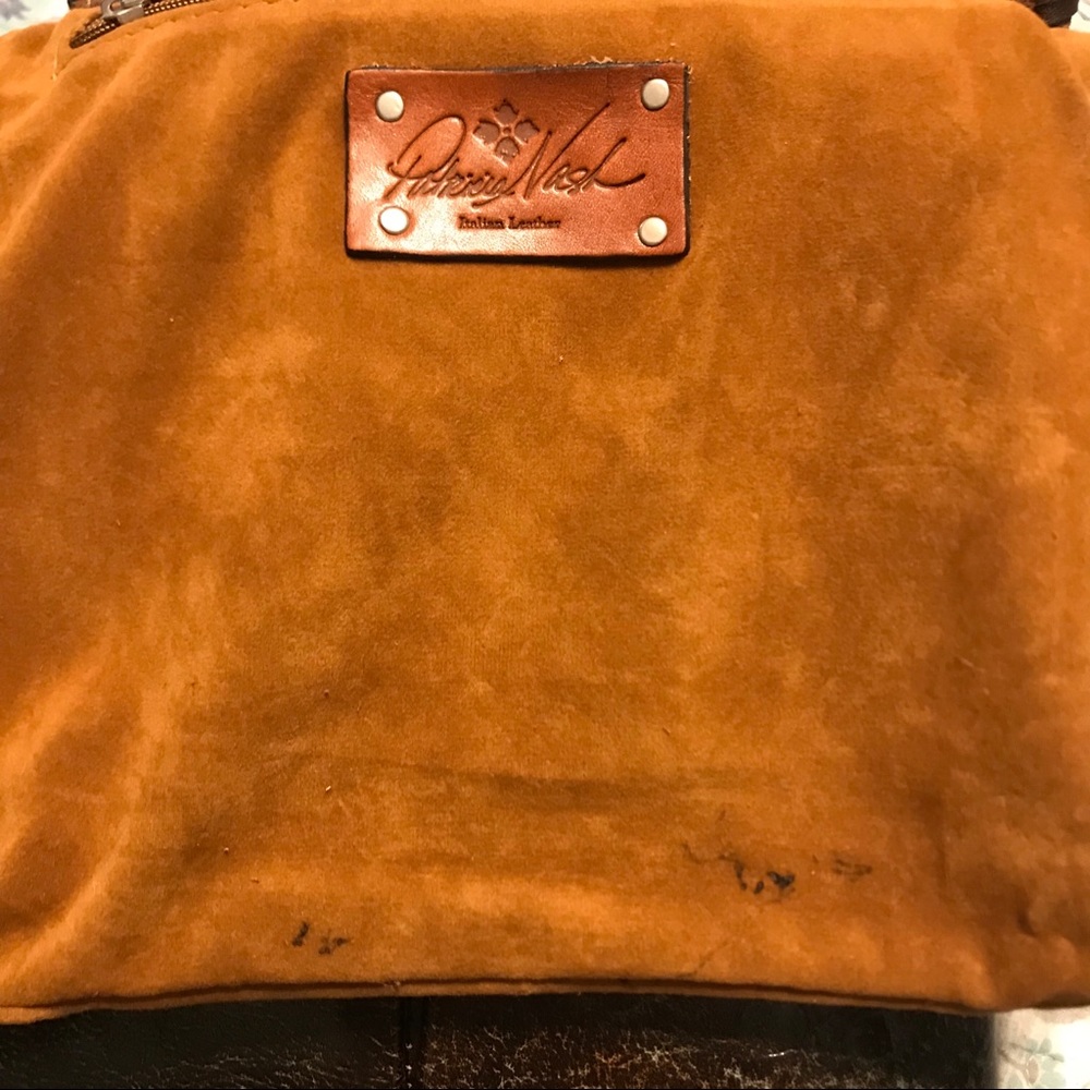 Turquoise Tooled Leather Patricia Nash Crossbody - Picture 5 of 7